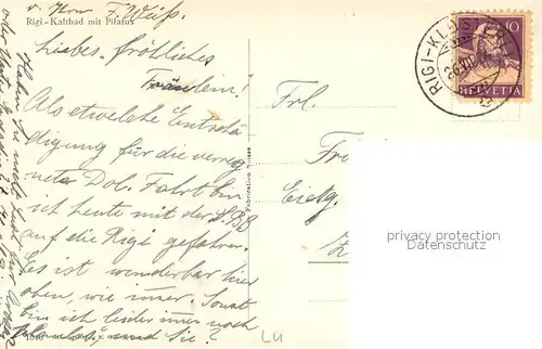 AK / Ansichtskarte Rigi_Kaltbad mit Pilatus Rigi_Kaltbad