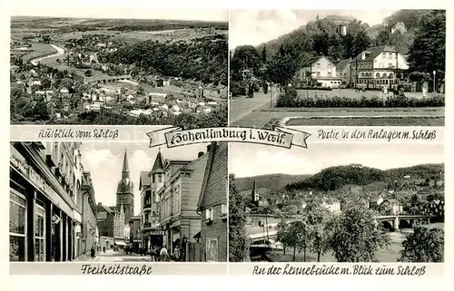AK / Ansichtskarte Hohenlimburg An der Lennebruecke Schloss Freiheitsstrasse Hohenlimburg