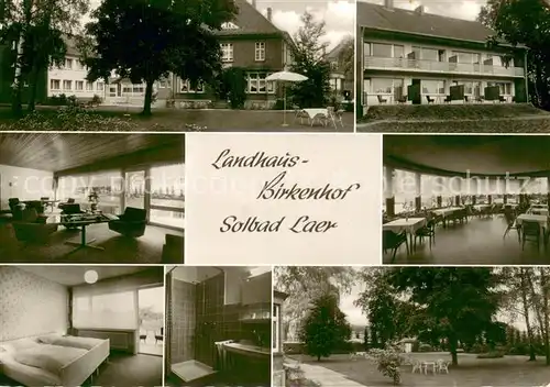 AK / Ansichtskarte Laer_Bad Landhaus Birkenhof Innen  und Aussenansichten Laer_Bad