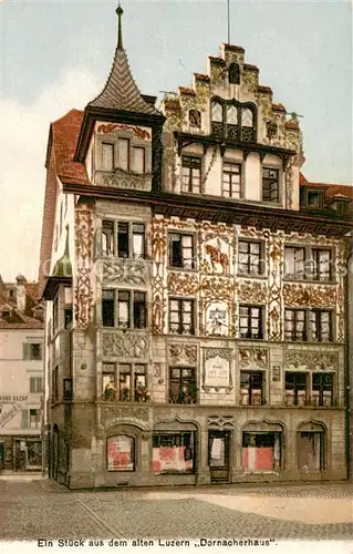 AK / Ansichtskarte Luzern__LU Altstadt Dornacherhaus Historisches Gebaeude 