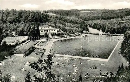 AK / Ansichtskarte Halver Freibad Herpine Halver