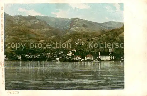 AK / Ansichtskarte Gersau_Vierwaldstaettersee Ansicht vom See aus Gersau_Vierwaldstaettersee