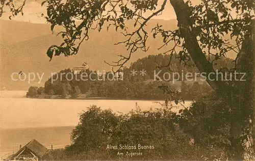 AK / Ansichtskarte Buonas_ZG Altes Schloss am Zugersee 