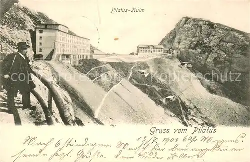 AK / Ansichtskarte Pilatus_Kulm_OW Berghotel 