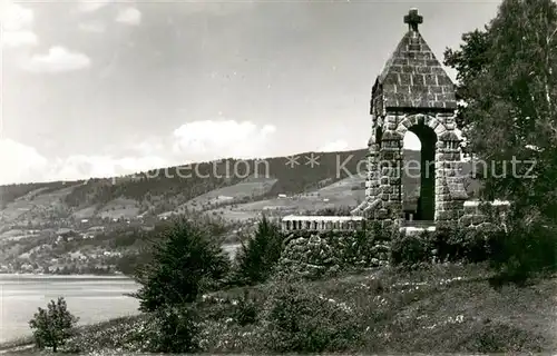 AK / Ansichtskarte Morgarten_ZG Denkmal am aegerisee 