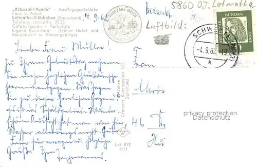 AK / Ansichtskarte Letmathe_Oestrich Rueberzahl Baude Letmathe_Oestrich