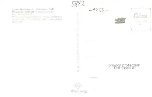 AK / Ansichtskarte Valbert Hotel Restaurant Hubertus Hof Innen und Aussen Valbert