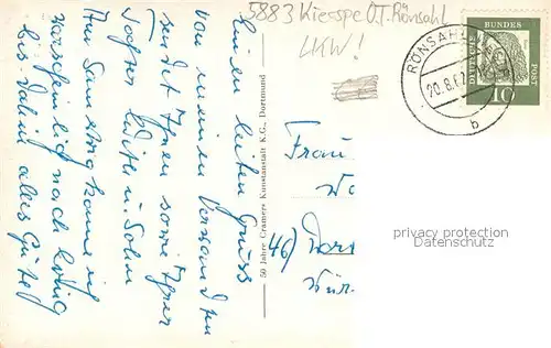 AK / Ansichtskarte Roensahl Am Markt LKW Roensahl