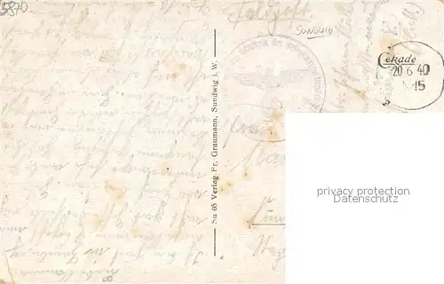 AK / Ansichtskarte Sundwig Teilansicht Feldpost Sundwig