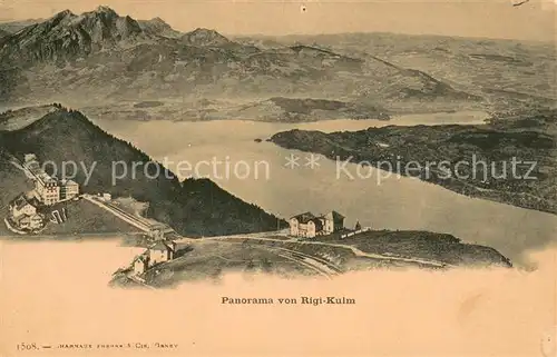 AK / Ansichtskarte Rigi_Kulm Panorama Vierwaldstaettersee Alpen Rigi_Kulm