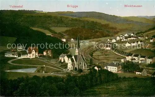 AK / Ansichtskarte Bruegge_Luedenscheid Volmetal Bruegge Winkhausen Teilansichten Bruegge Luedenscheid