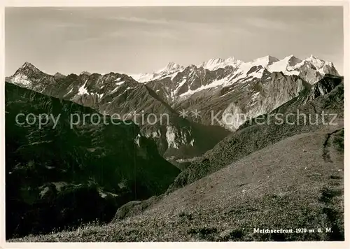 AK / Ansichtskarte Melchsee Frutt Bergwelt Berner Alpen vom Balmeregghorn aus gesehen Melchsee Frutt