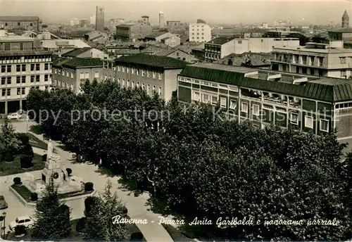 AK / Ansichtskarte Ravenna_Italia Piazza Anita Garibaldi e panorama parziale Ravenna Italia