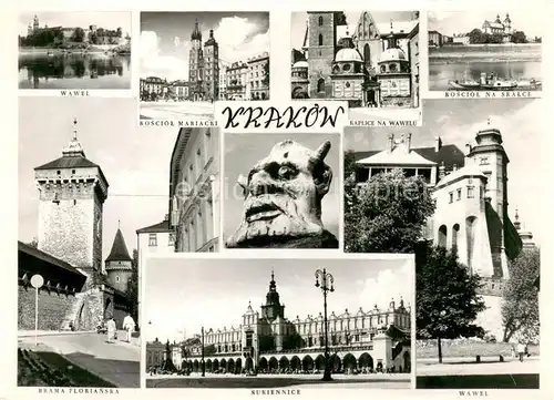 AK / Ansichtskarte Krakow_Krakau Sehenswuerdigkeiten der Stadt Krakow Krakau