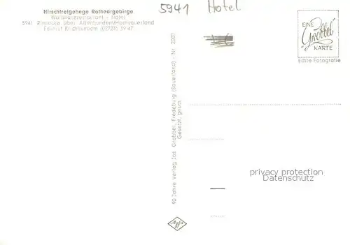 AK / Ansichtskarte Rinsecke Hotel Rinsecke