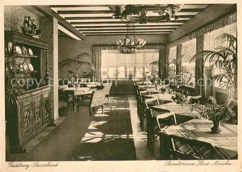 AK / Ansichtskarte Fredeburg_Schmallenberg Sanatorium Haus Monika Innenansicht Fredeburg_Schmallenberg