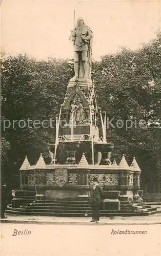 AK / Ansichtskarte Berlin Tiergarten Kemperplatz Rolandbrunnen Berlin