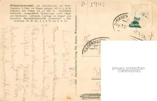 AK / Ansichtskarte Welschen_Ennest Gesamtansicht Welschen_Ennest