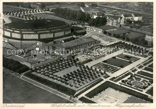 AK / Ansichtskarte Dortmund Fliegeraufnahme Sporthalle Dortmund