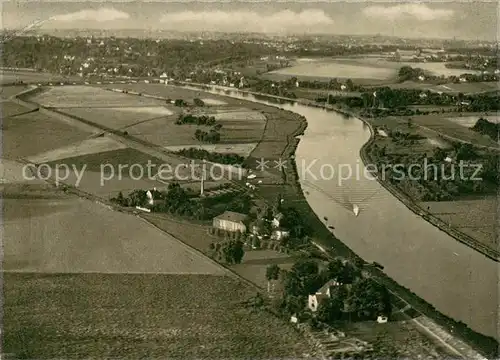 AK / Ansichtskarte Muelheim_Ruhr Fliegeraufnahme Blick ins Ruhrtal Muelheim Ruhr