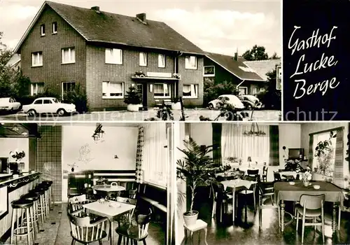 AK / Ansichtskarte Berge_Quakenbrueck Gasthof Lucke Innen und Aussen Berge Quakenbrueck