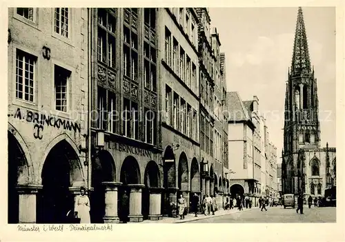 AK / Ansichtskarte Muenster_Westfalen Prinzipalmarkt Muenster_Westfalen