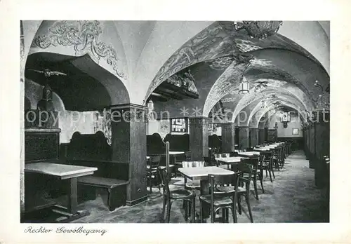 AK / Ansichtskarte Dortmund Grossstadt Hotel Gebr. Mindermann Rechter Gewoelbegang Dortmund