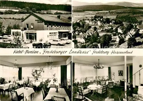 AK / Ansichtskarte Fredeburg_Schmallenberg Hotel Pension Fredeburger Landhaus Innen und Aussen Fredeburg_Schmallenberg