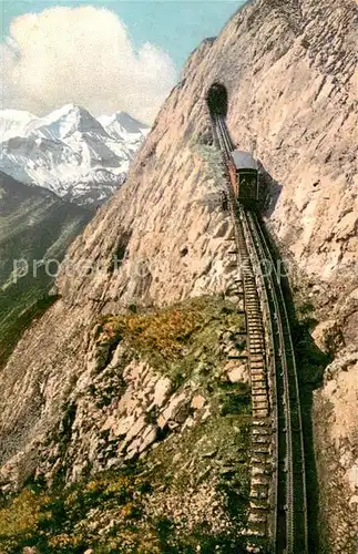 AK / Ansichtskarte Pilatus_NW Pilatusbahn Zahnradbahn Eselwand und Berner Alpen 