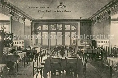 AK / Ansichtskarte Pouilly sur Loire Hotel Neuf La Salle a Manger Pouilly sur Loire