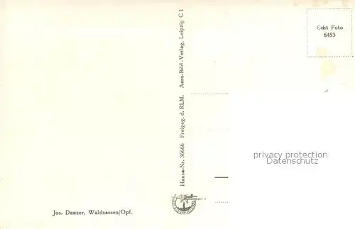 AK / Ansichtskarte Waldsassen Fliegeraufnahme Teilansicht Waldsassen