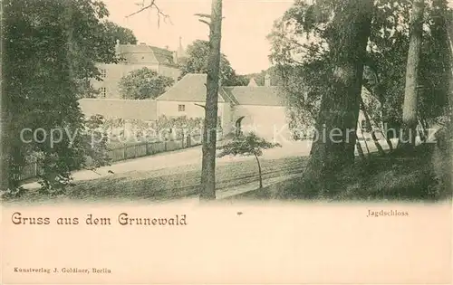 AK / Ansichtskarte Grunewald_Berlin Jagdschloss Grunewald Berlin