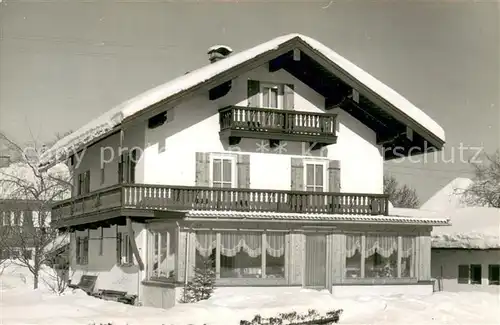 AK / Ansichtskarte Ruhpolding Hotel Haus Marianne Im Schnee Ruhpolding