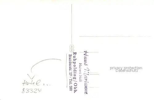 AK / Ansichtskarte Ruhpolding Hotel Haus Marianne Im Schnee Ruhpolding