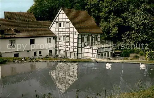 AK / Ansichtskarte Hennef_Sieg Hotel Restaurant Winterscheider Muehle Fachwerkhaus Hennef Sieg