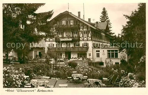 AK / Ansichtskarte Birkenstein Hotel Kramerwirt Aussenansicht Birkenstein