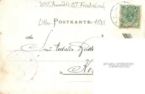 AK / Ansichtskarte Friedrichsruh_Aumuehle Litho Teilansicht u. Fuerst von Bismarck Friedrichsruh_Aumuehle