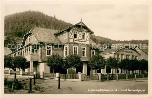 AK / Ansichtskarte Sitzendorf_Thueringen Hotel Semmelpeter Aussenansicht Sitzendorf Thueringen