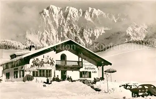 AK / Ansichtskarte Klais Kleines Sporthotel im Schnee Klais
