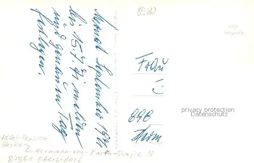 AK / Ansichtskarte Oberstdorf Hotel Pension Becker u. Gesamtansicht Oberstdorf