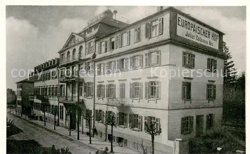 AK / Ansichtskarte Bad_Soden_Taunus Europaeischer Hof Julius Colloseus Bes. Bad_Soden_Taunus