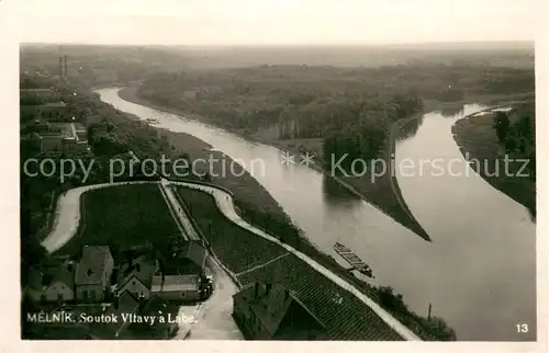 AK / Ansichtskarte Melnik_Czechia Soutok Vltavy a Labe 