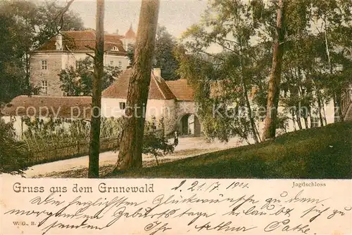 AK / Ansichtskarte Grunewald_Berlin Jagdschloss Grunewald Berlin