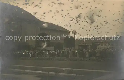 AK / Ansichtskarte Hamburg Stadthalle im Stadtpark Tauben steigen auf Hamburg