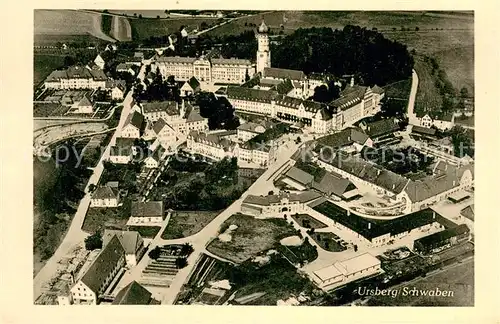 AK / Ansichtskarte Ursberg St Josephs Kongregation Fliegeraufnahme Ursberg