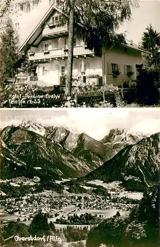 AK / Ansichtskarte Oberstdorf Hotel Pension Evelyn Panorama Oberstdorf