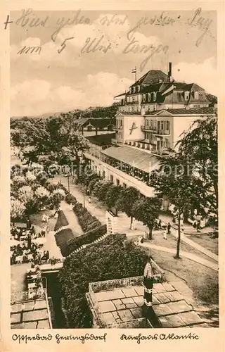 AK / Ansichtskarte Heringsdorf_Ostseebad_Usedom Kurhaus Atlantic Heringsdorf_Ostseebad