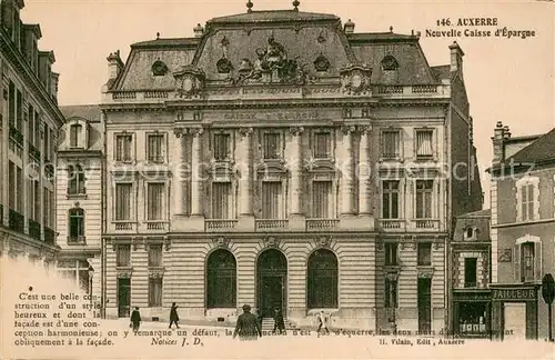 AK / Ansichtskarte Auxerre_89 La Nouvelle Caisse d Epargne 