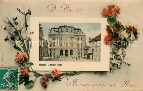 AK / Ansichtskarte Auxerre_89 La Caisse d Epargne 