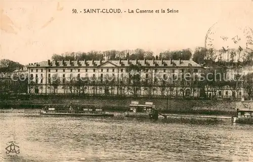 AK / Ansichtskarte Saint Cloud_92_Paris La Caserne et la Seine 